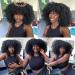 16 Afro Kinky Curly Wig with Bangs for Black Women - Synthetic Bomb Wig (Black) - Buy Online on GoSupps.com