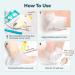 PURDERM Exfoliating Heel Mask - 1 Pair | Foot Peel Masks for Dead Skin & Cracked Heels | Intensive Care for Dry Skin & Calluses | Vegan Formula with Key Ingredients - Buy Online on GoSupps.com