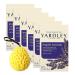 English Lavender Bath Soap | Bundled With Bath Sponge - Moisturizing Body Soap 4.25 Ounces Luxurious Body Soap With Calming Lavender Gentle Cleansing & Hydration Pack Of 6