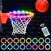 DONBODUX LED Basketball Hoop Lights Rim-Remote Control Basketball Lights Rim,16 Color Change by Yourself,Waterproof,Light up Basketball Rim,for Outdoor Games and Training in The Evenings