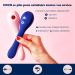 Buy Coco Massage Device for Women - Flexible Dual Stimulation with 10 Vibration Modes - Blue - Buy Online on GoSupps.com