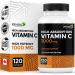 RENEW ACTIVES Maximum Strength Vitamin C 1000MG per Serving Antioxidant & Immune Booster for Overall Health, Bones, Teeth & Gums Non-GMO, Sugar-Free, 4-Month Supply Made in Canada 120 Capsules
