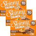 3x Bundle Containing Orange Skinny Crunch Snack Bars With Oerich Inspirational Card - Buy Online on GoSupps.com