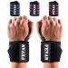 FEVAN PACK 2 adjustable fitness bracelets-wrist tendinitis bracelet-unisex crossfit bracelet-carpal tunnel bracelet-black bracelet