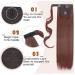 Tess Ponytail Extension - 60 cm Dark Red-Brown Braid - 90g Smooth Horse Tail Hair Extension - Buy Online on GoSupps.com