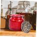 Zerodeko 1pc Red Airtight Jar Food Decor Spice Containers Red Decor Clear Pasta Containers Tea Storage Jar Condiments Containers Rice Container House Decorations for Home Can Glass Resin - Buy Online on GoSupps.com
