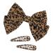 Duoduorou Bow Hair Clip  7.1 Handmade Leopard Hair Bows for Girls  Back to School Outfits for Girls  Baby Girl Stuff  Kawaii Flower Hair Accessories  Hair Clips for Women  Birthday  Party  Christmas  Wedding Hair Decora...