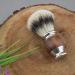 Premium Silver-Tip Dachshund Hair Shaving Brush for Men | Soft Durable Bristles & Ergonomic Wood Handle - Perfect for Thick Creamy Foam - Buy Online on GoSupps.com