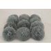 12 x stainless steel cleaning spiral scourer pot sponge scourer