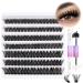 D Curl DIY Eyelash Extension Kit - 126 Fluffy Wispy Lash Clusters - Strong Hold - 80P-10-16mm Mix - Buy Online on GoSupps.com