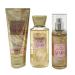 Bath and Body Work IN THE STARS 3 Pc Travel Size Gift Set - Fragrance Mist - Body Cream - Body Wash Gold