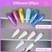URAQT Chrome Nail Powder Set - 6 Colors Holographic Glitter for Mermaid Neon Nail Art | Iridescent Manicure Pigment with Sponge Brushes - DIY Nail Decoration - Buy Online on GoSupps.com