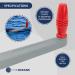 Five Oceans Marine Locking Winch Handle 8-10 & Holder 8 - Grey/Red - Buy Online on GoSupps.com