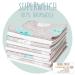 Mimadu Moltonche Baby Wash Schlopen | Oeko-Tex Baby Baden Accessories Set for Boys & Girls | 10-Pack 25x25 cm | Soft White & Turquoise - Buy Online on GoSupps.com