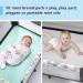 TILLYOU 2 Pack Mini Crib Sheets - Stretchy Jersey Knit Fitted Sheets for Portable Mini Crib, Play Yard, Playpen - Light Green & Light Gray - Boy/Girl Bedding - 24x38x5 Inch (Pack of 2) - Buy Online on GoSupps.com