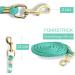 Stylish Lead Rope for Horses | Durable Tie Rope for Ponies Donkeys & Goats - 2x Turquoise Designs - Buy Online on GoSupps.com