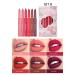 6Pcs HANDAIYAN Rotating Matte Lip Crayon Set B with Built-In Sharpener - Buy Online on GoSupps.com