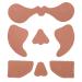 Face Protection Patches ANGGREK Under Eye Pads Face Protection Patches Sun Protection Patches Facial Patches for Outdoor(Arcuate Seperated)