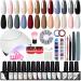 Gel Nail Polish Kit with U V Nail Light  12 Colors Polish Gel Set with 36W Nail Light VANREESA Gel Nail Polish and Manicure Nail Art Tools Set Gel Nail Kit Starter Gift Kit for Women
