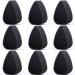 Bowitzki Face Paint Sponges 10 Pieces Petals Face Painting Black Sponges High for Art Work and Body Paint (10 Pieces)