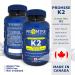 Promise Vitamin K2 MK-7 100mcg 120 Capsules- Bioactive Menaquinone-7 Bone Tissue & Heart Health- non-GMO Natto Vegan and Gluten-Free Made In Canada - Buy Online on GoSupps.com