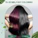 Tanfeine Wine Red Hair Dye Shampoo 3-in-1 for Men & Women - 16.9Fl Oz - Buy Online on GoSupps.com