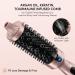 Terviiix 38MM Ceramic Tourmaline Ionic Curling Iron Brush - Volumizing Hot Brush for Root Volume & Loose Curls - Digital Display, 5 Temperatures, Dual Voltage - Rose Gold - Buy Online on GoSupps.com