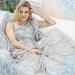 Ailemei Direct cooling ceiling for children and hot sleepers summer ceilings light breathable for night sweats with laundry bag batik coloring light gray 127 x 152.4 cm light gray.Tie Dye Throw 50 "X60"