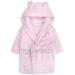 Lora Dora Baby Girls Hooded Fleece Dressing Gown Pink 6-12 Months