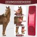 Tuofang 6-in-1 Horse Brush & Massage Comb | Multifunctional Grooming Tool for Horses - Red - Buy Online on GoSupps.com