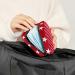 Anna Cowper White Stars on Red Background Menstrual Cup Storage Bag - Portable Period Pouch for Women & Girls - 1Pc Multi-colored - Buy Online on GoSupps.com