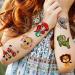 Yezunir 50 PCS 3D Cute Animals Temporary Tattoos for Kids - Cartoon Animals Lion, Dog, Cat Zoo Fake Tattoo Sticker Set for Children's Birthday & Teens Party Favors - Buy Online on GoSupps.com