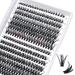 280 Pcs Individual Lashes 40D+50D Mixed Lash Clusters 14 Rows Cluster Lashes that Look Like Eyelash Extensions DIY Lash Extension Self Application At Home (40+50-C-9-15mix) 9-15 mix 40D+50D-C-Large