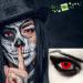 Buy DESIGNLENSES Red Halloween Vampire Costume Contact Lenses | Soft Zombie Blood Eye Lenses - Prescription-Free 1 Pair (2 Pieces) - Buy Online on GoSupps.com