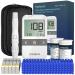 Metene AGM-513S Glucose Monitor Kit, 100 Glucometer Strips, 100 Lancets, Blood Sugar Test Kit with Lancing Device and Carrying Bag, No Coding 205