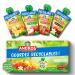 ANDROS ANDROS - Fruit Compote - Recyclable Pouch - Reduced Fat - Apple + Apple/Banana + Apple/Strawberry + Apple/Vanilla Flavors - Ideal for Children's and Babies' Snacks - Pack of 20