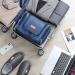 MIRASON Hanging Toiletry Bag for Men - Waterproof PVC Leather Dopp Kit with Metal Hook - Blue - Buy Online on GoSupps.com