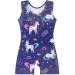 EQSJIU Girls Gymnastics Leotard 3-4T Darkblue | Rainbow Mermaid Butterfly Stars Leopard Galaxy Tie Dye Cosmos Print - Buy Online on GoSupps.com