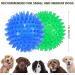 petizer 3-PACK Squeaky Dog Ball Toys Dogs Chew Spiky Ball Floatable Dog Pool toy Toss Fetch Toys for Puppy Rubber TPR Dog Chew Toys for Boredom Teeth Cleaning for Small and Medium Dogs orange.green.blue 6.5cm - Buy Online on GoSupps.com