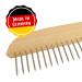 GWS Broom Comb Dog Comb - Sturdy Beech Wood Fur Brush with Hanging Eyelet | Set of 4 - Ideal for Grooming & Care - Buy Online on GoSupps.com