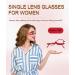 Stylish Women's Reading Glasses +3.00 | Flip Over Magnifying Makeup Eyeglasses for Enhanced Vision - Buy Online on GoSupps.com