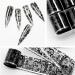 10 Rolls Retro Holographic Nail Foil Transfer Stickers - Black Lace Laser Foils for Nail Art | Starry Paper Designs & Floral Wraps - Buy Online on GoSupps.com