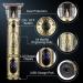 Professional Hair Trimmer for Men | Cordless T Blade Beard Trimmer | Barbers Grooming Tool with LED Display - Buy Online on GoSupps.com