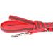 IDC Color & Gray Rubberized Leash - 14 mm x 3 m (No Loop) - Durable Red-Grey Design for International Shipping - Buy Online on GoSupps.com
