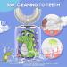 TSUNDERE L Kids Electric U-Shaped Toothbrush with 4 Brush Heads | 6 Cleaning Modes, IPX7 Waterproof | Auto Toothbrush for Children Ages 8-15 (Blue) - Buy Online on GoSupps.com