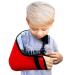 4DflexiSPORT Arm Sling Child (2-3yr red/black trim) Medical Grade Extra Deep Feel-safe Easy-fit Cooling Ultra-comfort Includes Smiley Sticker. Fits R or L arm.