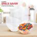 Set of 4 Medium Clear Plastic Serving Bowls - Disposable Candy Dishes for Parties and Office Desks - 20 Oz Buffet Containers for Snacks and Salad Bars - Buy Online on GoSupps.com