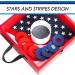 Washer Toss Game with Flag Pattern - Outdoor Giant Yard Lawn Game Set with 8 Washers - Perfect for Beach, Camping, and Backyard Fun - Buy Online on GoSupps.com