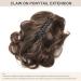 Dcbaboo Short Ponytail Extension Curly 12inch Claw Clip in Ponytail Hair Extensions Long Wavy Synthetic Pony tails Natural Wave One Piece Hairpiece Fake Ponytail for Women Dark Brown/Dark Auburn 12 inch 110g Dark Brown/Dark Auburn - Buy Online on GoSupps.com