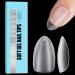 TOMICCA Short Almond Nail Tips Clear Nail Tips Natural False Nails Almond French Acrylic Nails Artificial Nails Tips for Girls Women (240 Pcs 15 Sizes) 3.Short Almond